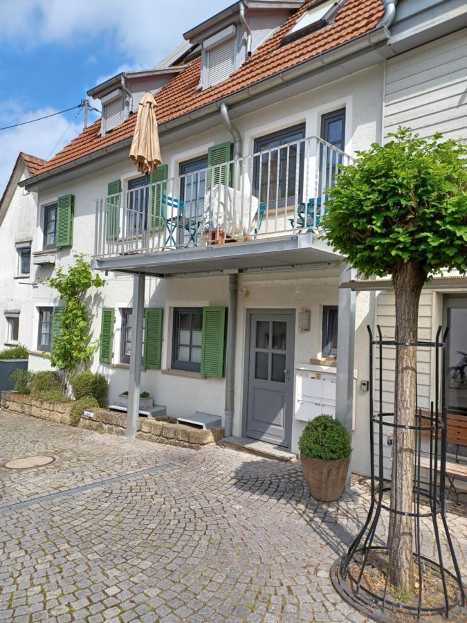 Gemuetlichkeit Ueber Der Weinrebe- 3Zi. Zi. Fewo. Stetten  Buitenkant foto